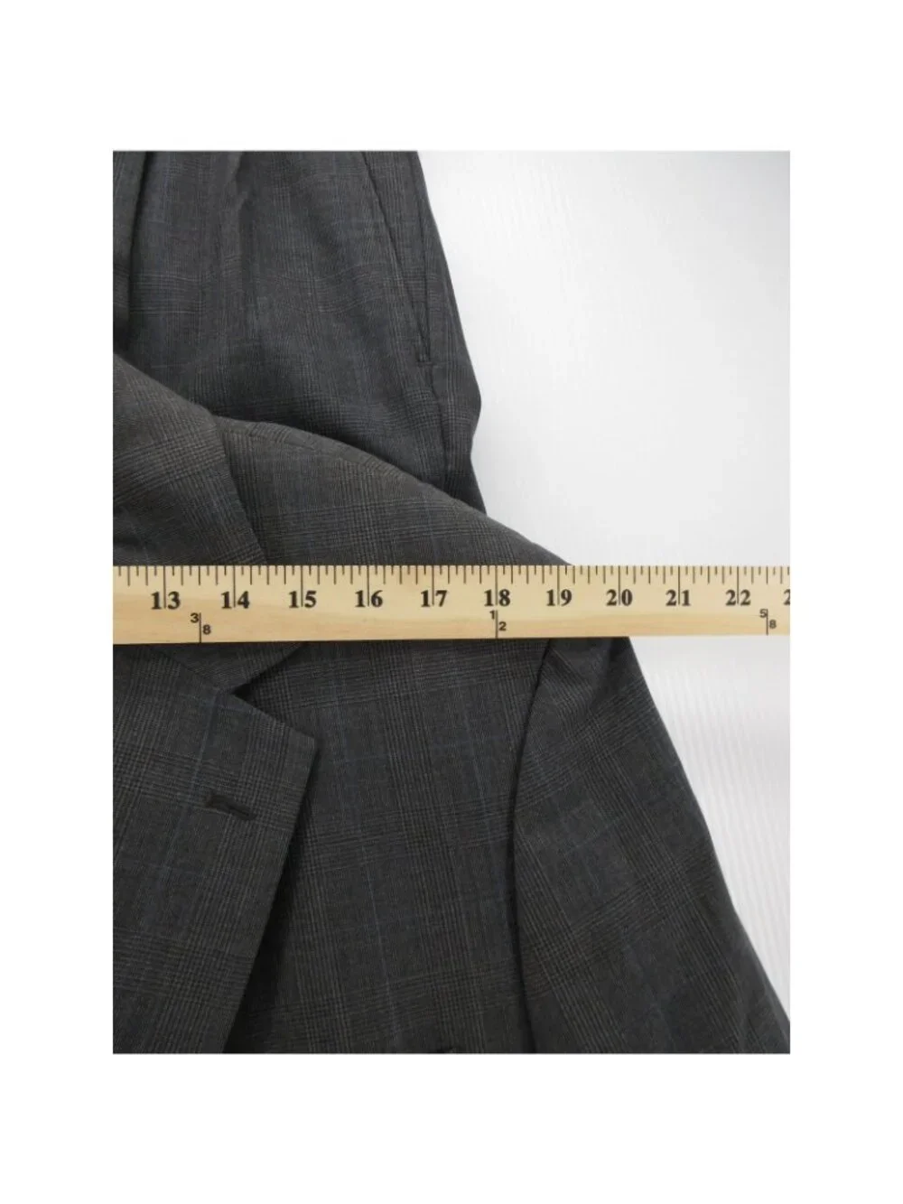 Brooks Brothers Suit 46 Wool Blend Glen Plaid Stretch Classic 346 38X27